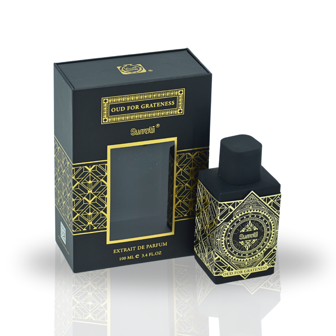 Oud For Grateness EDP 100ML (3.4 OZ) by SURRATI, Exotic Fragrances for Men & Women. - Intense Oud