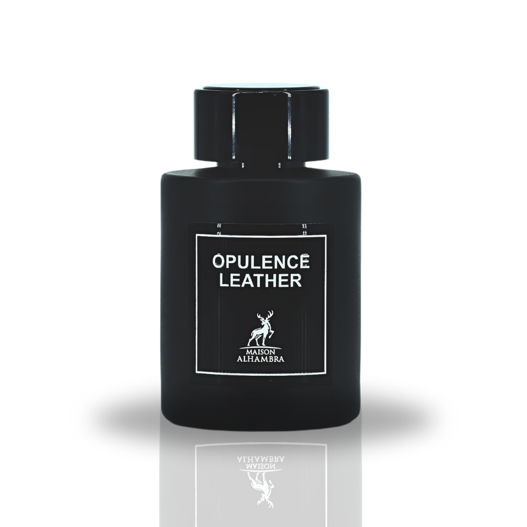 Opulence Leather EDP Spray 100ML (3.4OZ) By Maison Alhambra | Long Lasting, Spicy, Floral, Ambery Fragrance. - Intense Oud