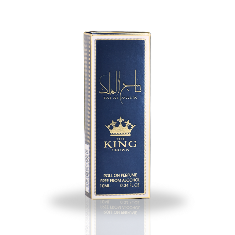 Taj AL Malik Roll-On Perfume Oil - CPO 10ML (0.34OZ) by Ard Al Zaafaran | Long Lasting, Miniature Perfume Oil For Men & Women. - Intense Oud