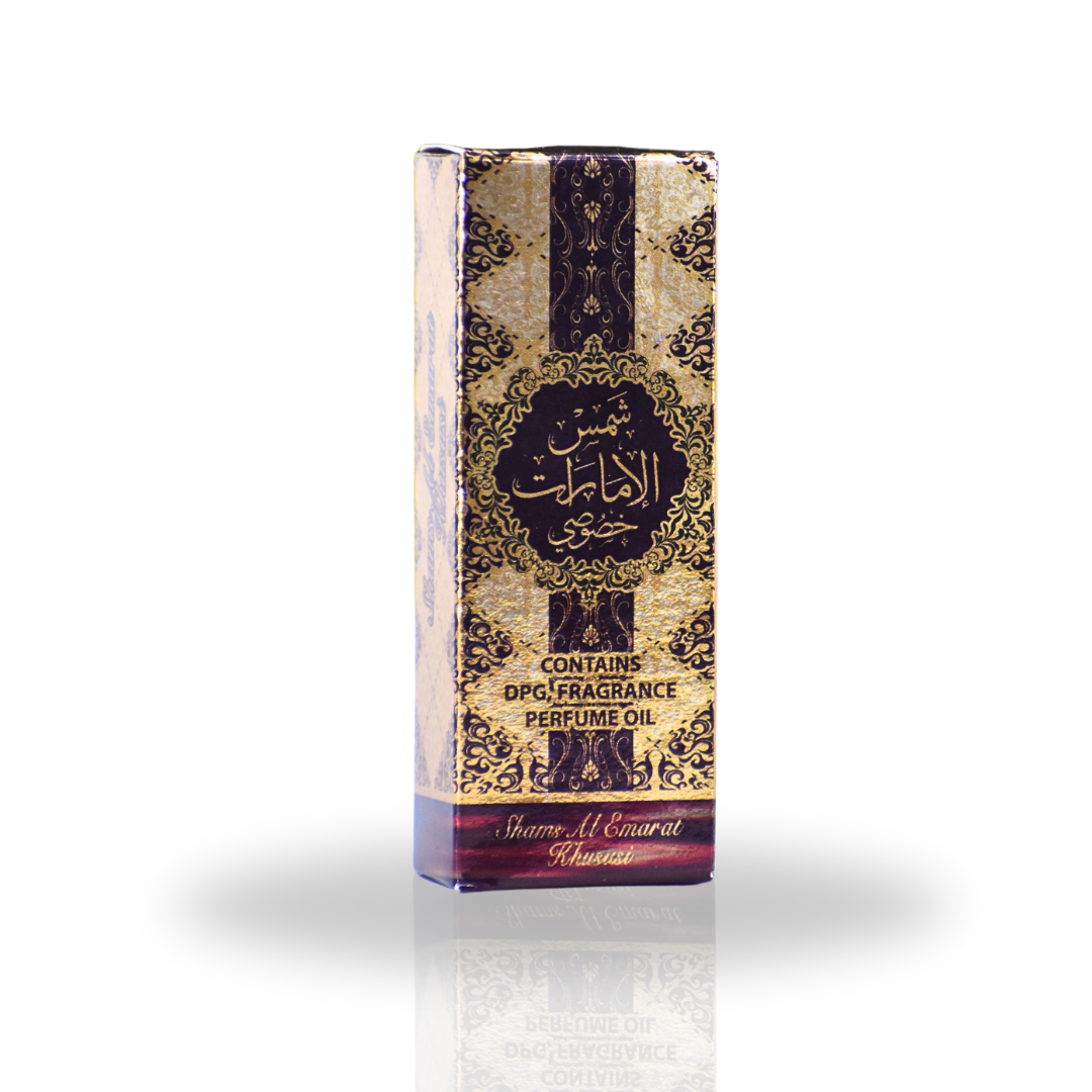 Shams Al Emarat khususi Roll-On Perfume Oil - CPO 10ML (0.34OZ) by Ard Al Zaafaran | Long Lasting, Miniature Perfume Oil For Men & Women. - Intense Oud