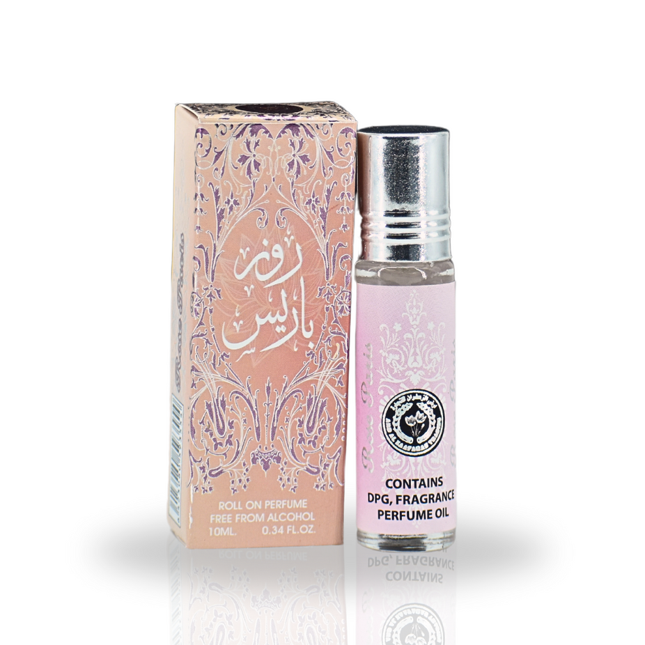 Rose Paris Roll-On Perfume Oil - CPO 10ML (0.34OZ) by Ard Al Zaafaran | Long Lasting, Miniature Perfume Oil For Men & Women. - Intense Oud