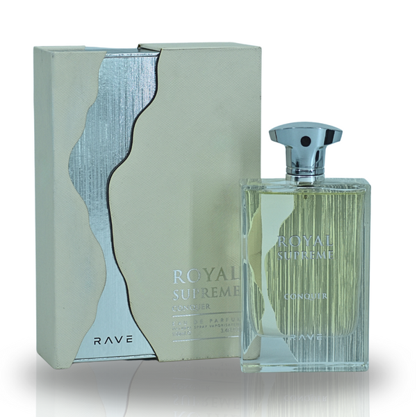 Royal Supreme Dominant EDP Spray 100ML (3.4 OZ) by RAVE, Long Lasting  Cologne, Perfume For Men & Women