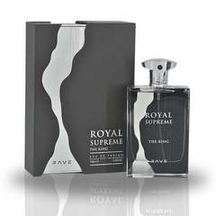 Royal Supreme The King EDP Spray 100ML (3.4 OZ) by RAVE, Long Lasting Cologne, Perfume For Men & Women - Intense Oud