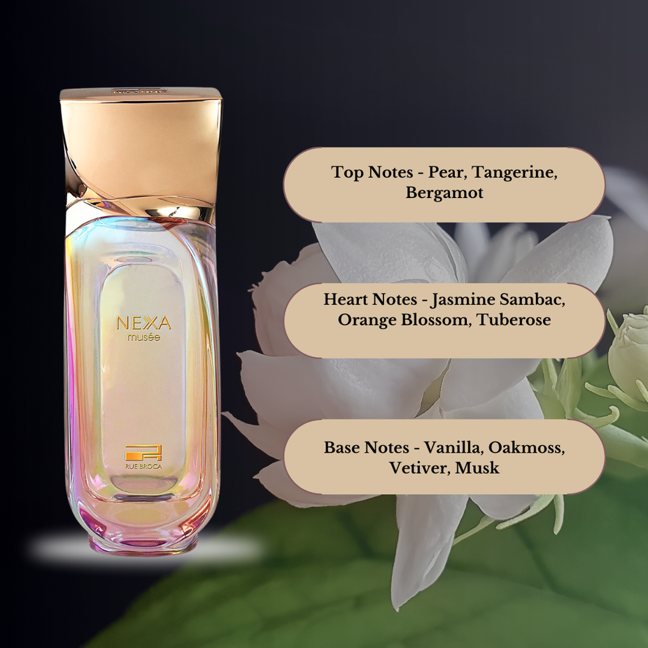 NEXA Musee Pour Femme EDP Spray 100ML (3.4OZ) By RUE BROCA | Floral, Fruity, Long Lasting Fragrance For Women. - Intense Oud