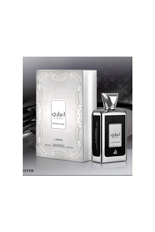 Ejaazi Intensive Silver EDP - Eau de Parfum Unisex 100ml(3.4 oz) | by Lattafa Perfumes - Intense Oud