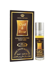 Oud & Rose 6ml Perfume Oil by Al Rehab - Intense Oud