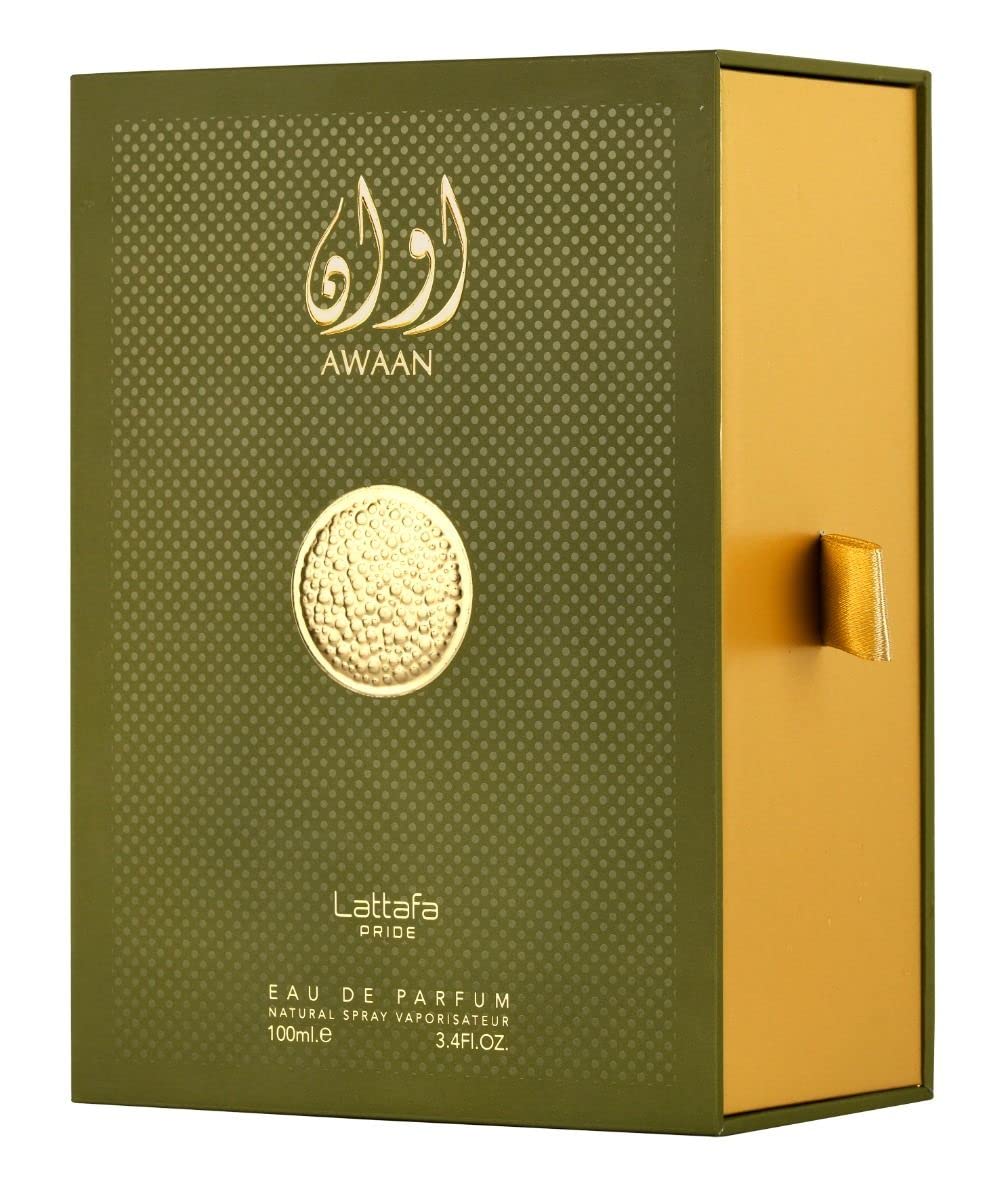 Awaan Gold EDP - 100mL (3.4 oz) by Lattafa Pride - Intense Oud