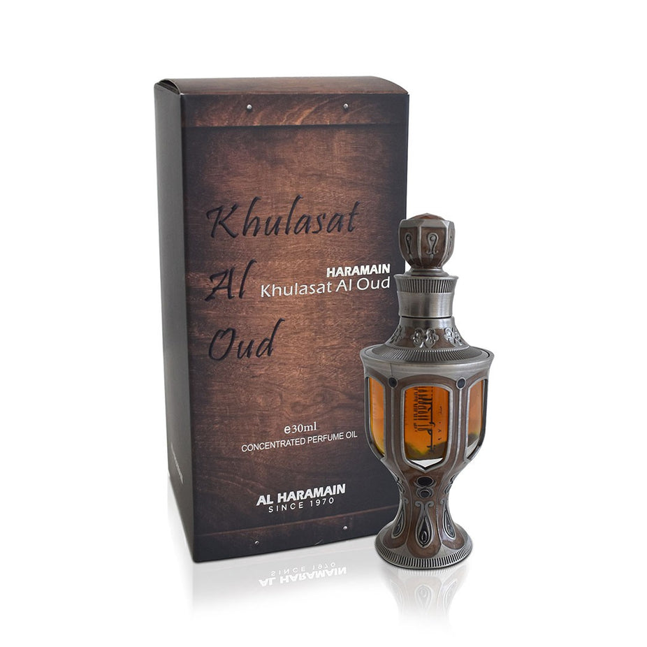 Khulalsat Al Oud Concentrated Oil - 30Ml By AL HARAMAIN - Intense Oud