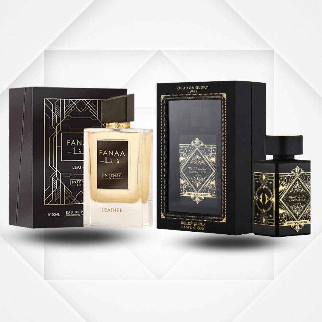 FANAA Leather Men 100ML By Intense Elite & Bade'e Al Oud Glory 100ML b ...