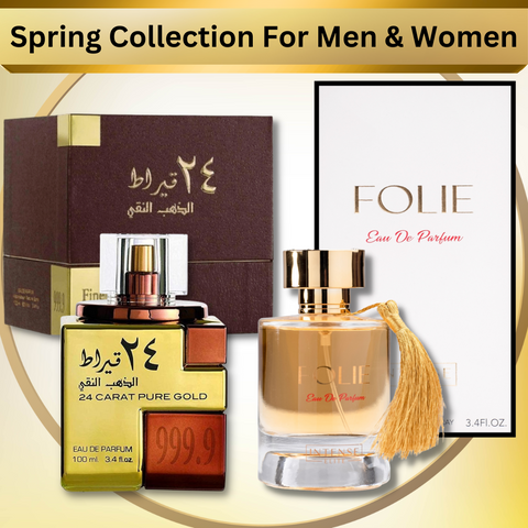 Spring Collection For Men Women EDP 100Ml 3.4 oZ 24 Carat Pure