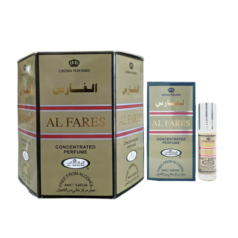 Al Fares 6ml .2oz Roll on Perfume Oil by Al Rehab Box of 6