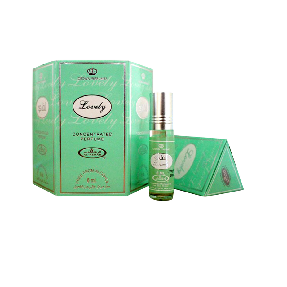 Lovely -6ml (.2oz) Roll-on Perfume Oil by Al-Rehab (Box of 6) - Intense Oud