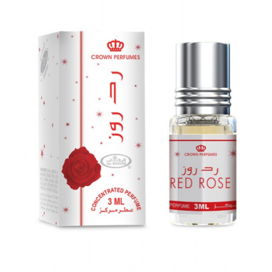 Red Rose 3ml Perfume Oil by Al Rehab - Intense Oud