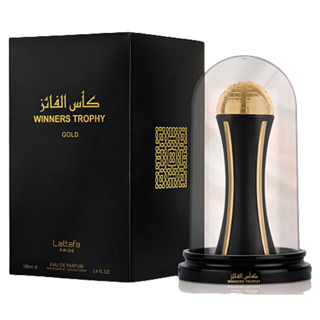 Winners Trophy Gold EDP - 100mL (3.4 oz) by Lattafa Pride - Intense Oud