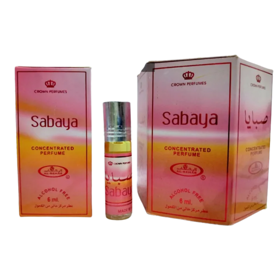 Sabaya -6ml (0.2oz) Roll-on Perfume Oil by Al-Rehab (Box of 6) - Intense Oud